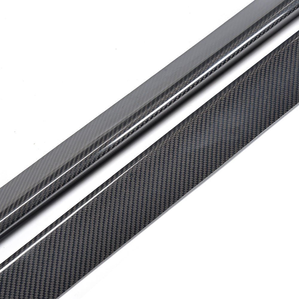 DynaCarbon™️ Carbon Side Skirts for Ford Mustang 2015-2023 (Fits all Ecoboost and GT Models)