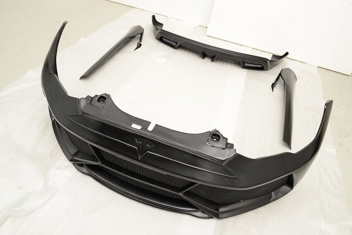 DynaCarbon™️ Carbon Bumper Kit for Tesla Model S 85 P85 2012-2016