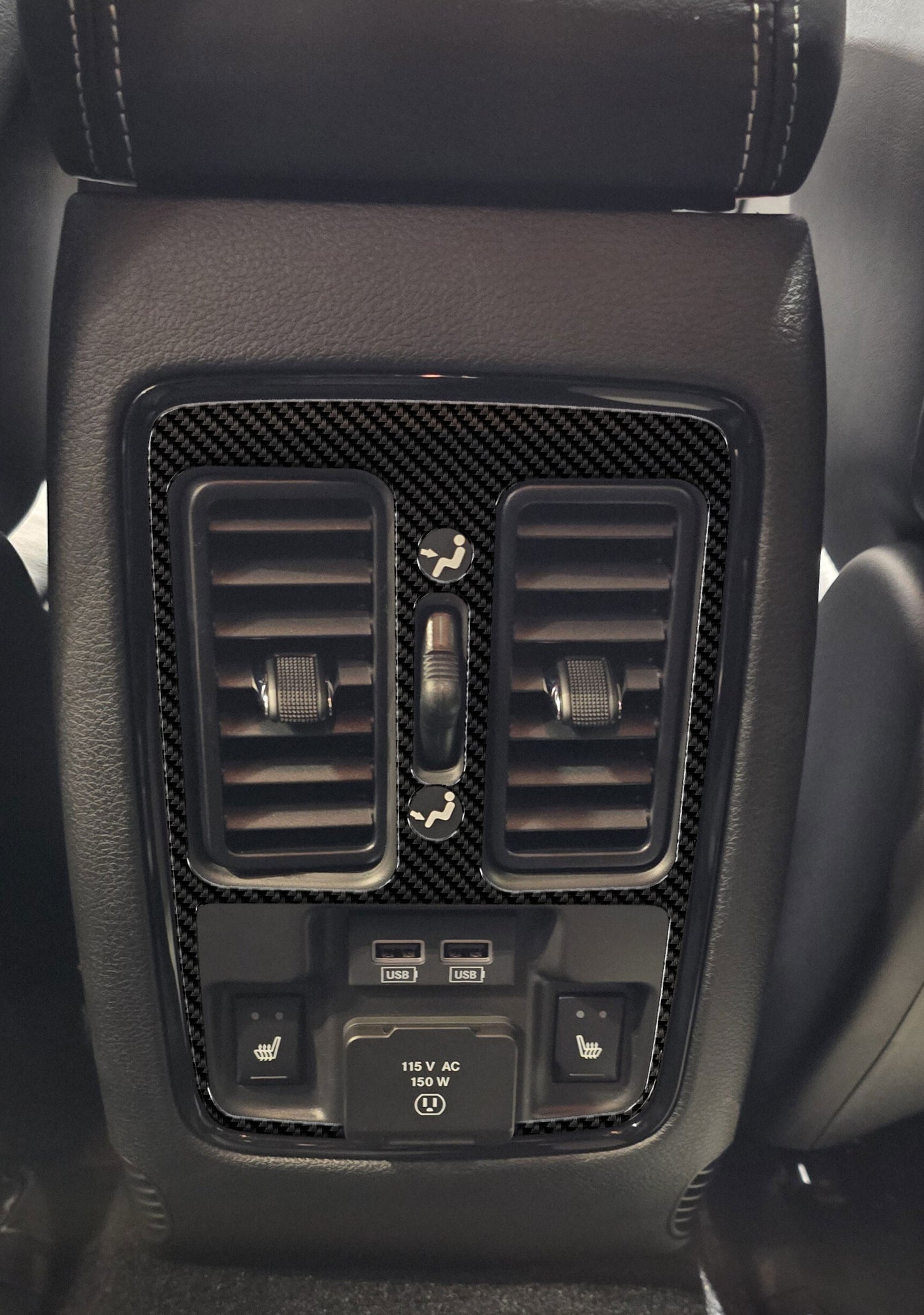DynaCarbon™️ Carbon Fiber Rear Vent Trim Dodge Durango 2021-2026