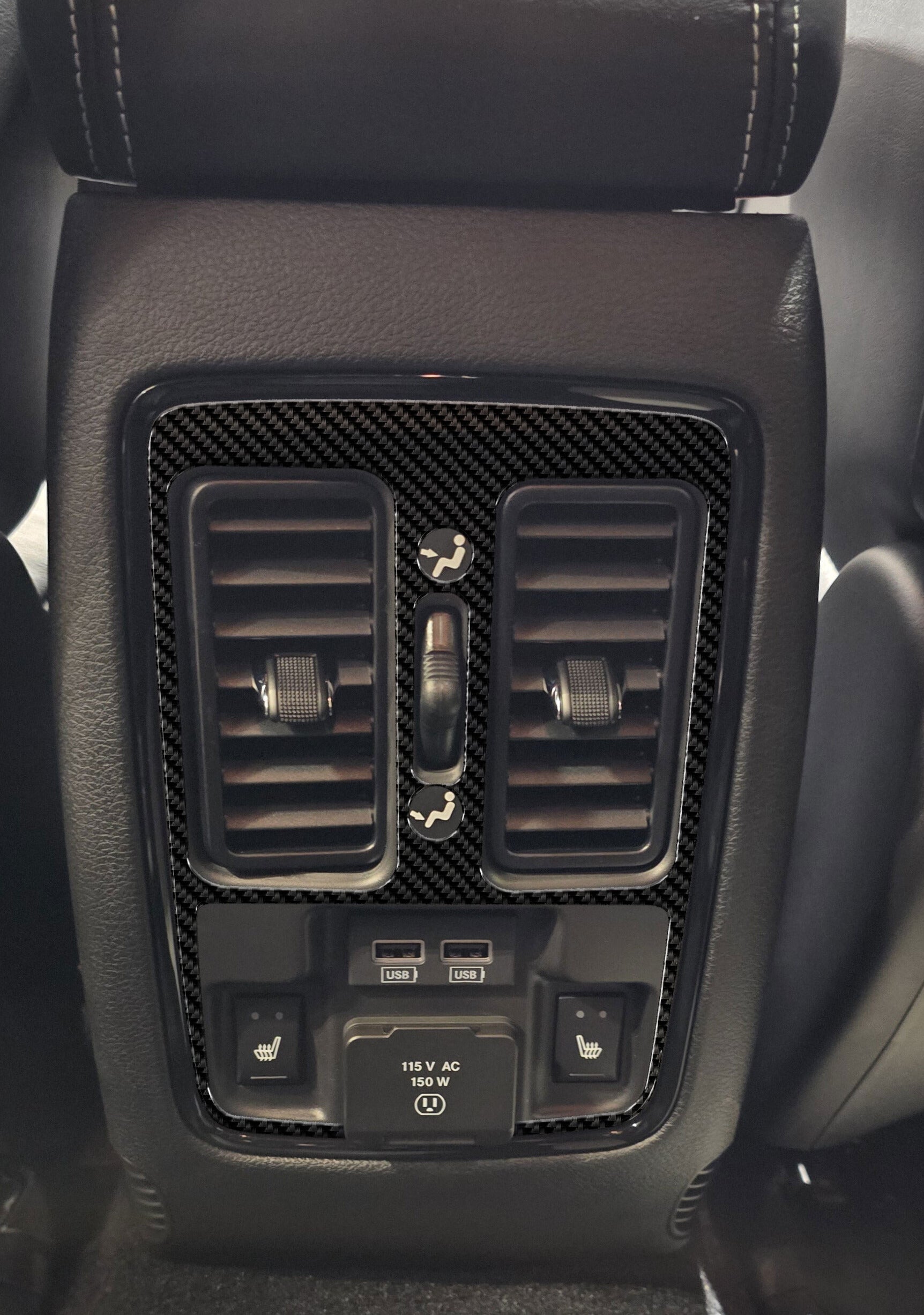 DynaCarbon™️ Carbon Fiber Rear Vent Trim Dodge Durango 2021-2026