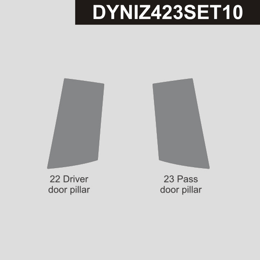 DynaCarbon™️ Carbon Fiber Exterior Door Pillars Trim Nissan Z 2023-2026