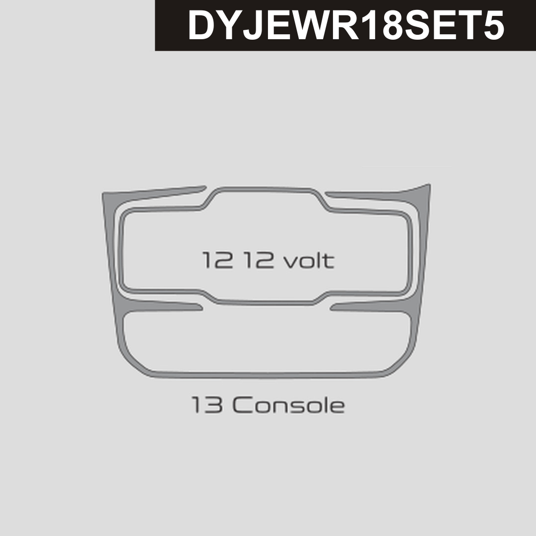 DynaCarbon™️ Carbon Fiber Dash Trim for Jeep Wrangler 2018-2025