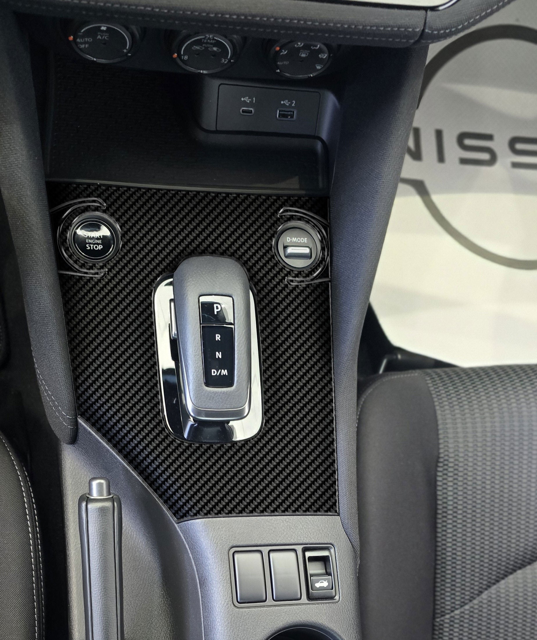DynaCarbon™️ Carbon Fiber Shifter Trim Nissan Z 2023-2026