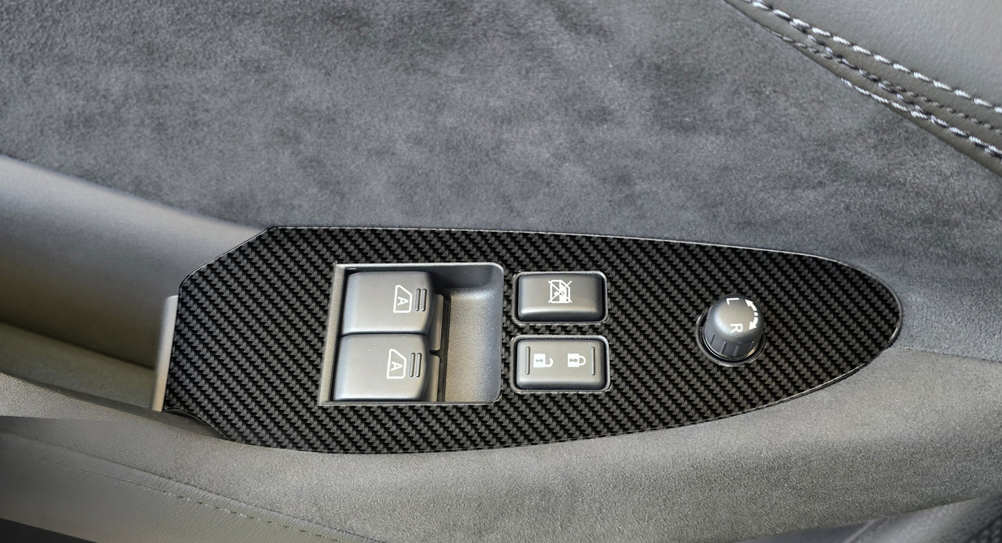 DynaCarbon™️ Carbon Fiber Door Window Control Trim Nissan Z 2023-2026