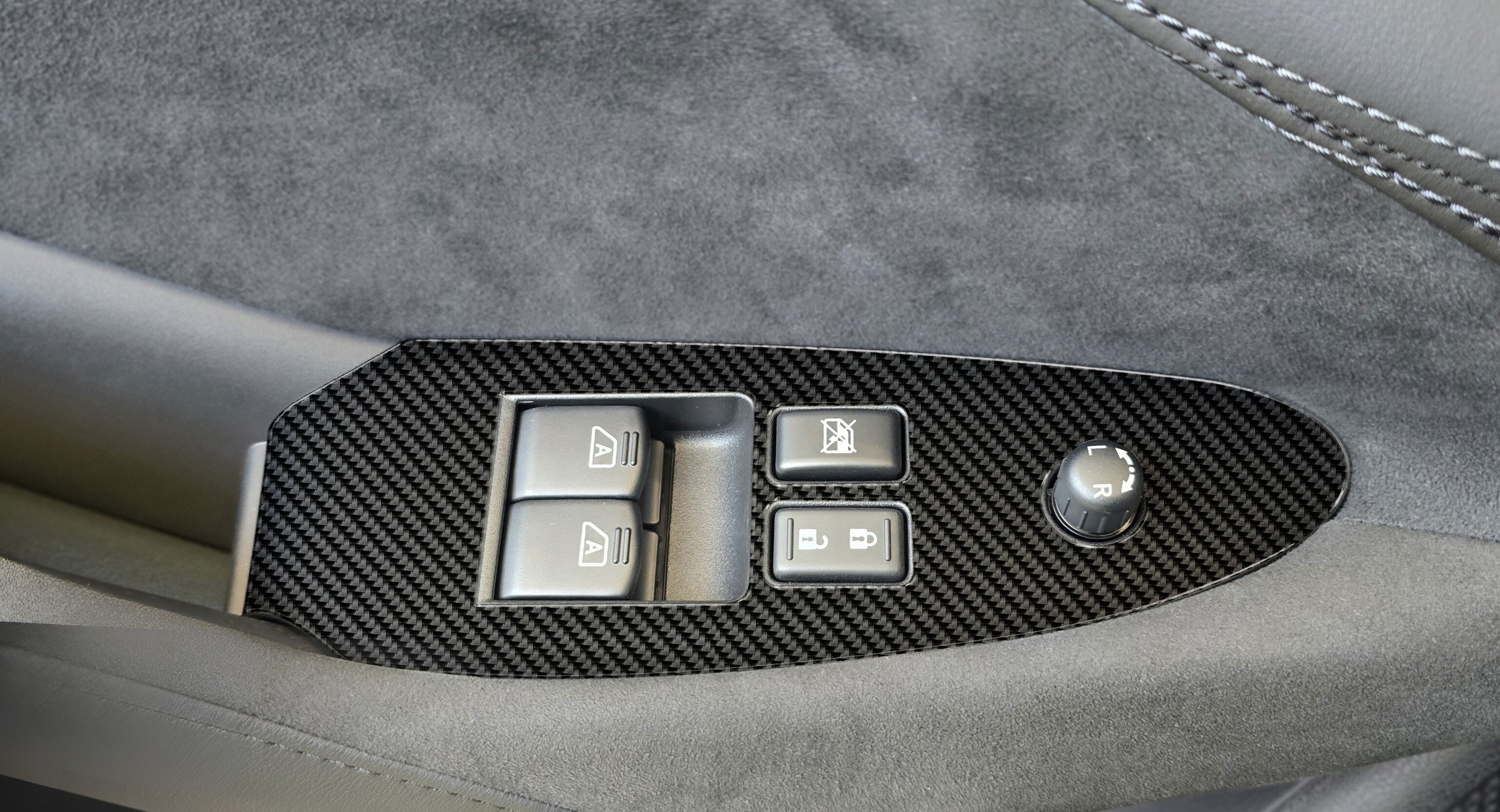 DynaCarbon™️ Carbon Fiber Door Window Control Trim Nissan Z 2023-2026