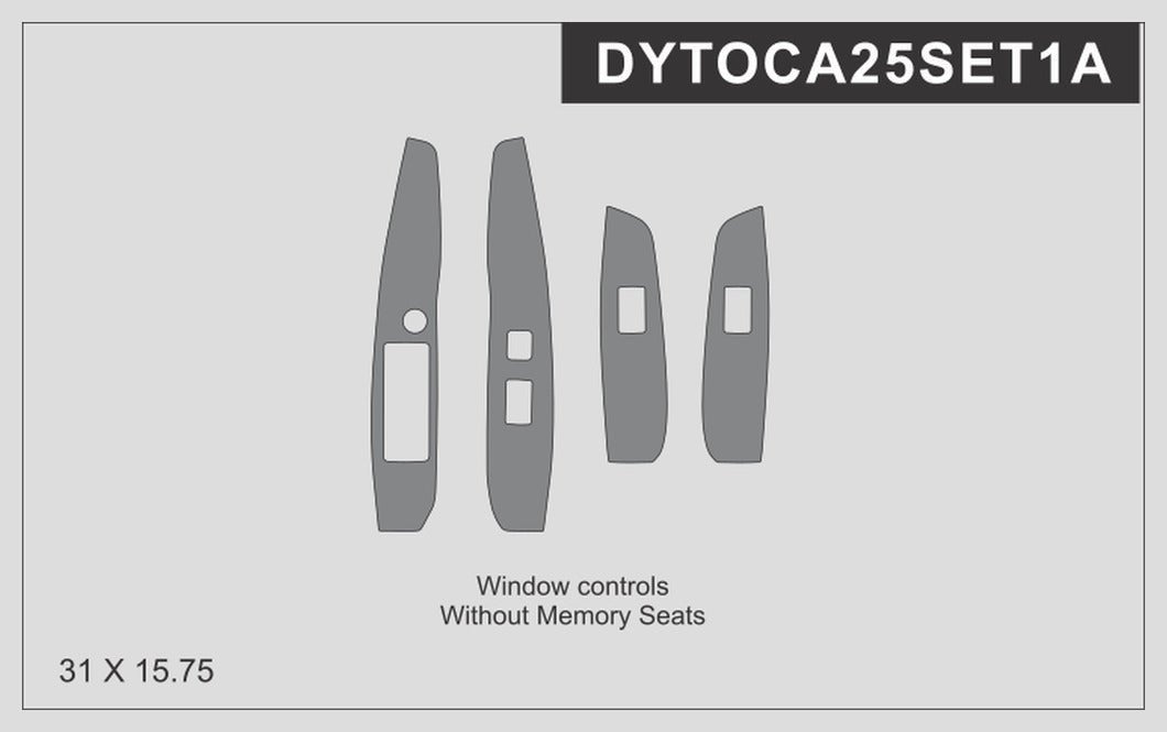 DynaCarbon™️ Carbon Fiber Control Trim Toyota Camry 2025-UP