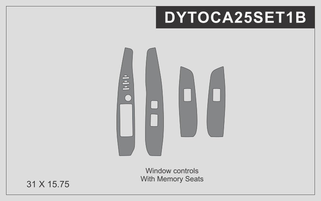 DynaCarbon™️ Carbon Fiber Control Trim Toyota Camry 2025-UP