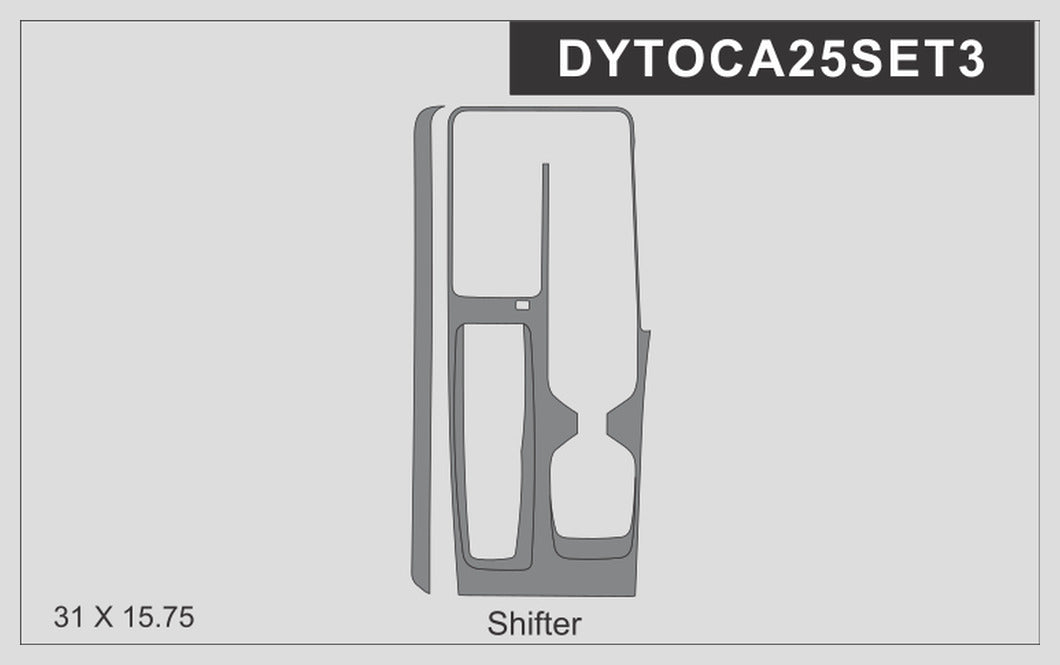 DynaCarbon™️ Carbon Fiber Auto Shifter Trim Toyota Camry 2025-UP