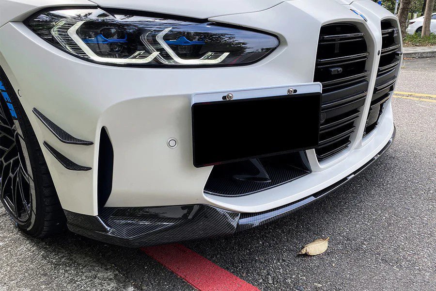DynaCarbon™️ Carbon V Type Front Lip Spoiler for BMW G80 G82 M3 M4 2021-2026