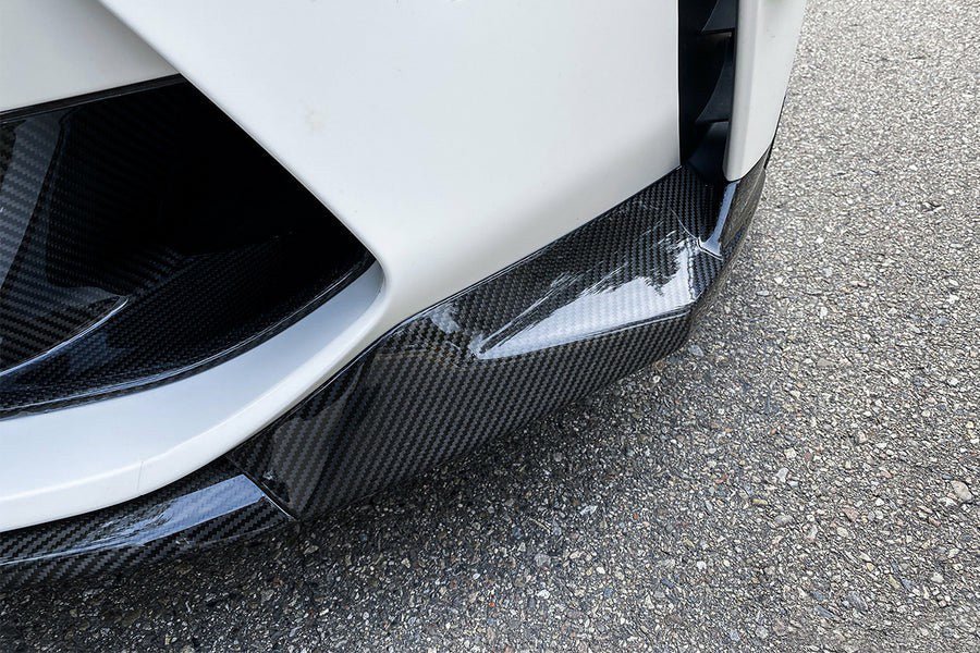DynaCarbon™️ Carbon V Type Front Lip Spoiler for BMW G80 G82 M3 M4 2021-2026