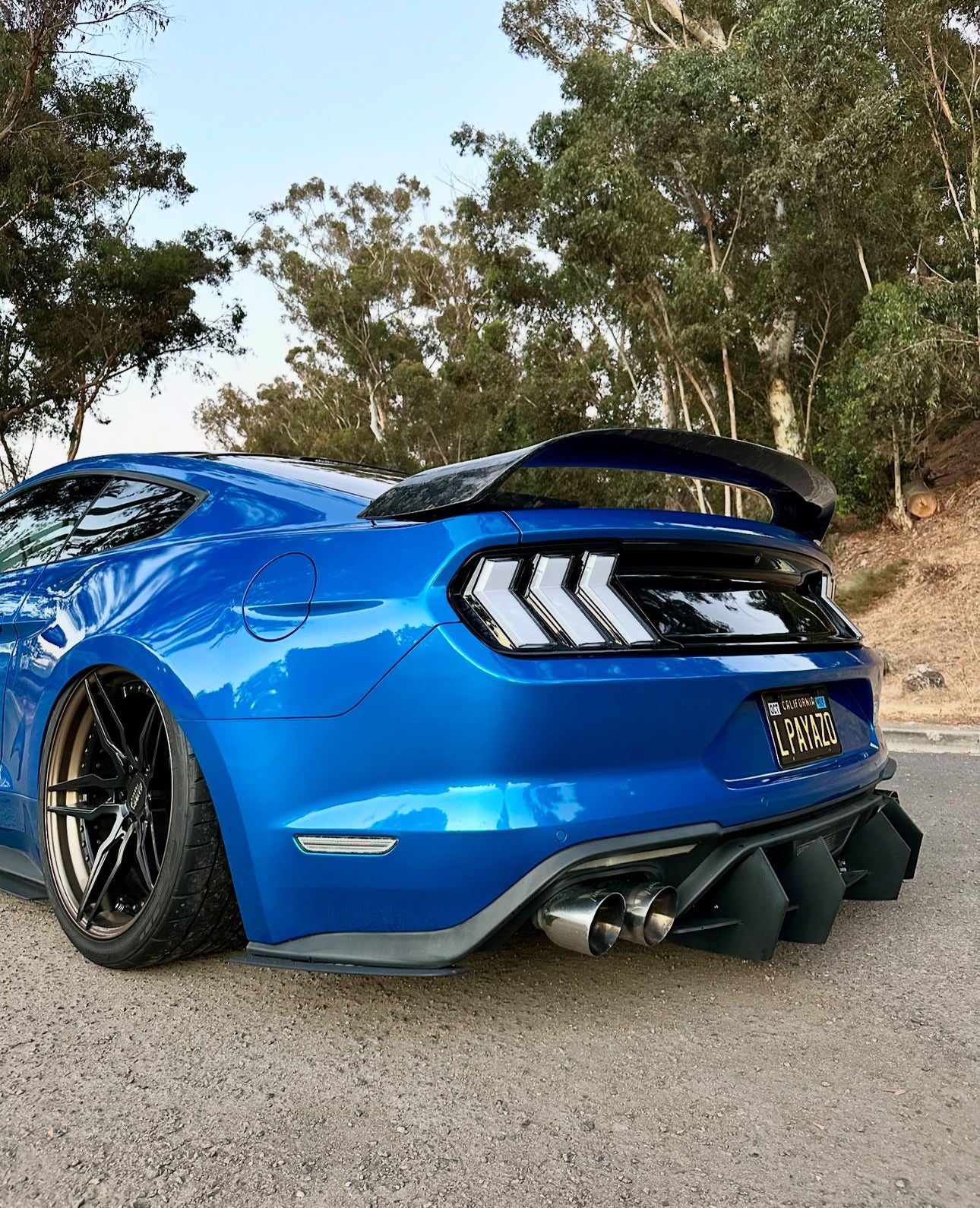 DynaCarbon™️ GT350R Style Carbon Rear Spoiler for Ford Mustang Coupe 2015-2023