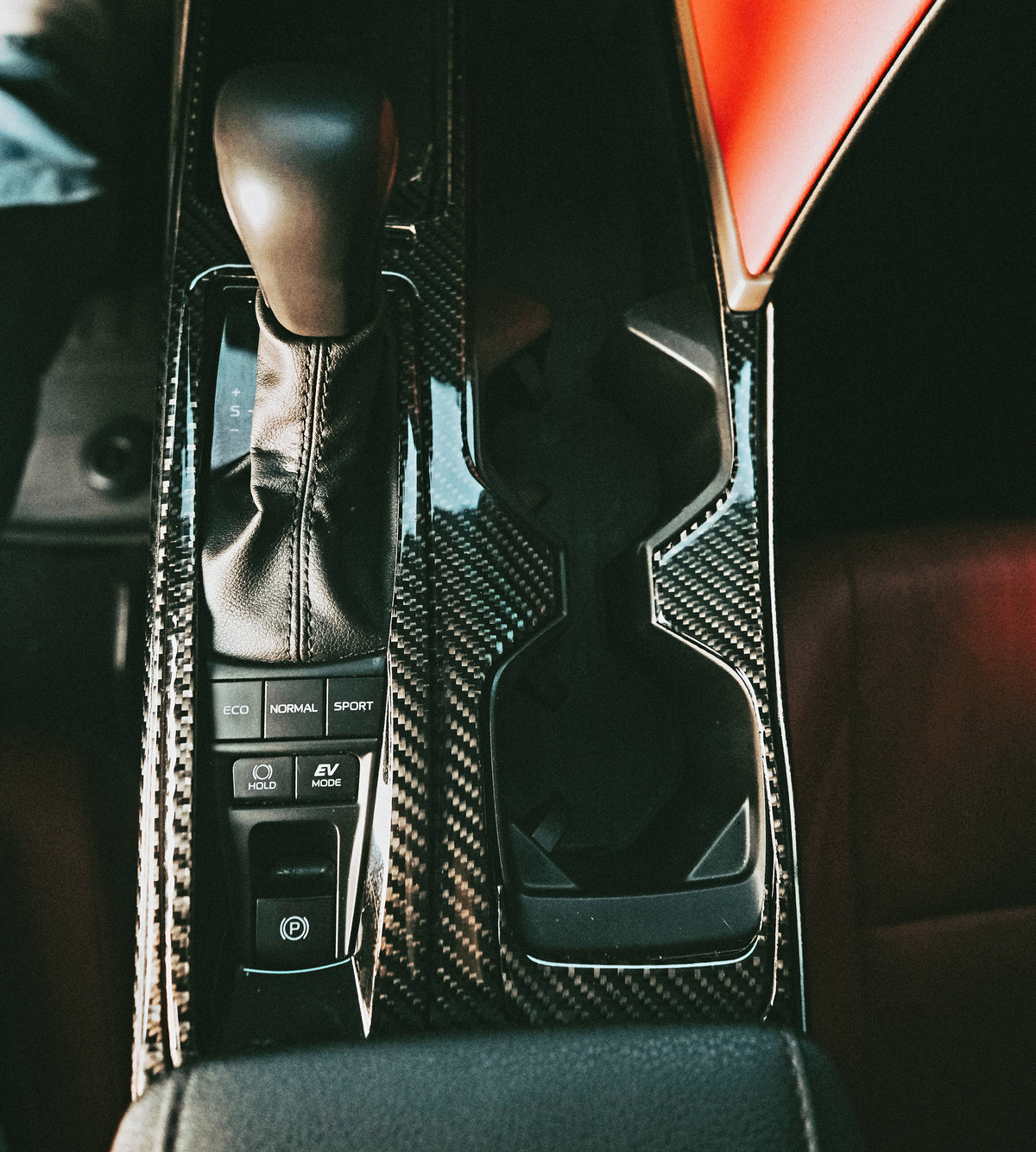 DynaCarbon™️ Carbon Fiber Auto Shifter Trim Toyota Camry 2025-UP