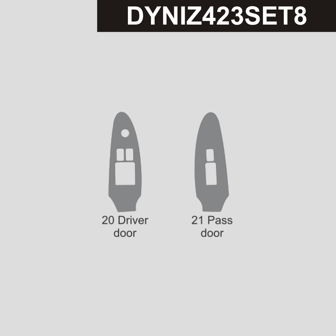 DynaCarbon™️ Carbon Fiber Door Window Control Trim Nissan Z 2023-2026