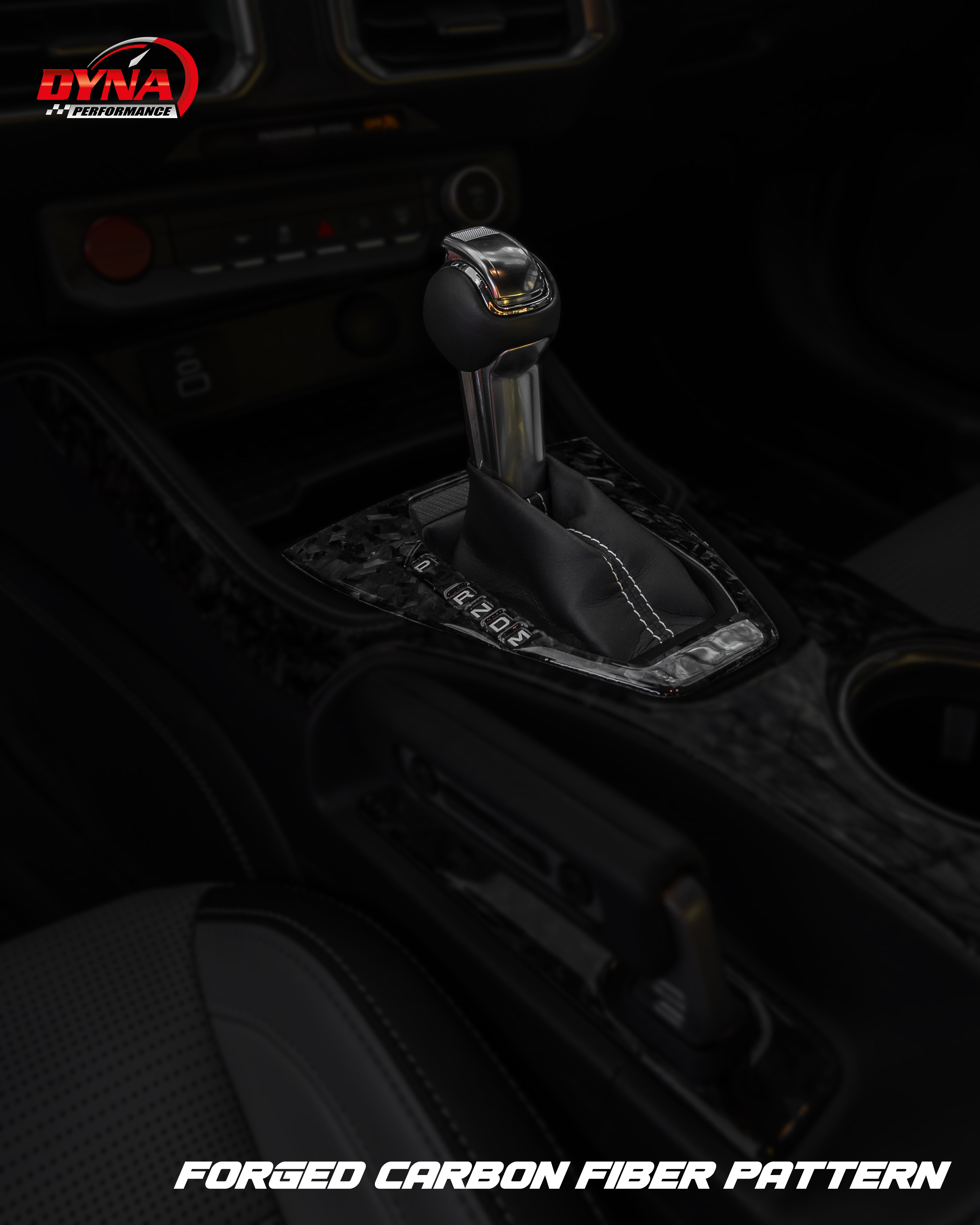 DynaCarbon™ Carbon LHD Shifter Plate for Ford Mustang 2024-2026