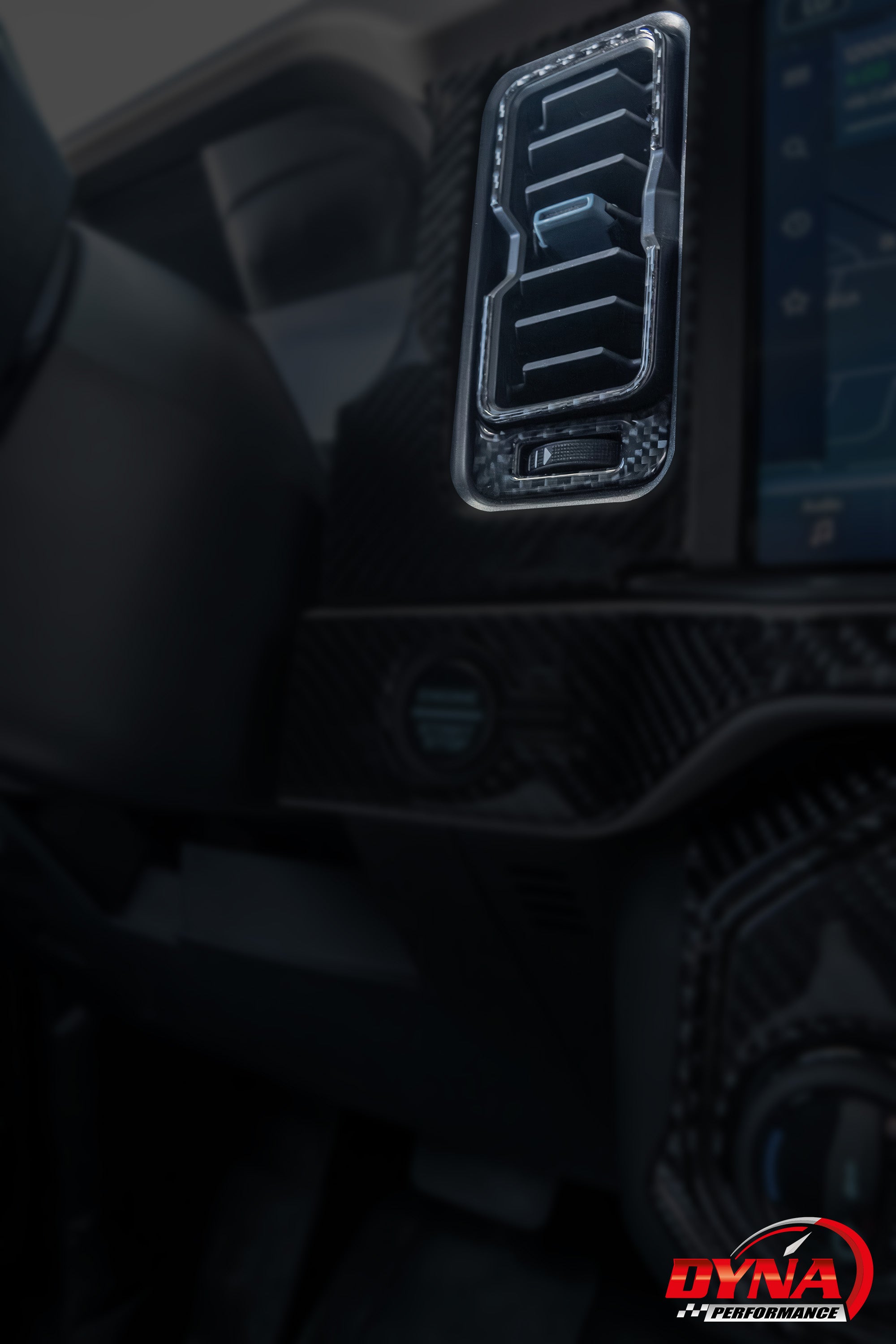 DynaCarbon™️ Carbon Fiber Inner Vents and Steering Accent for Ford Bronco 2021-2024