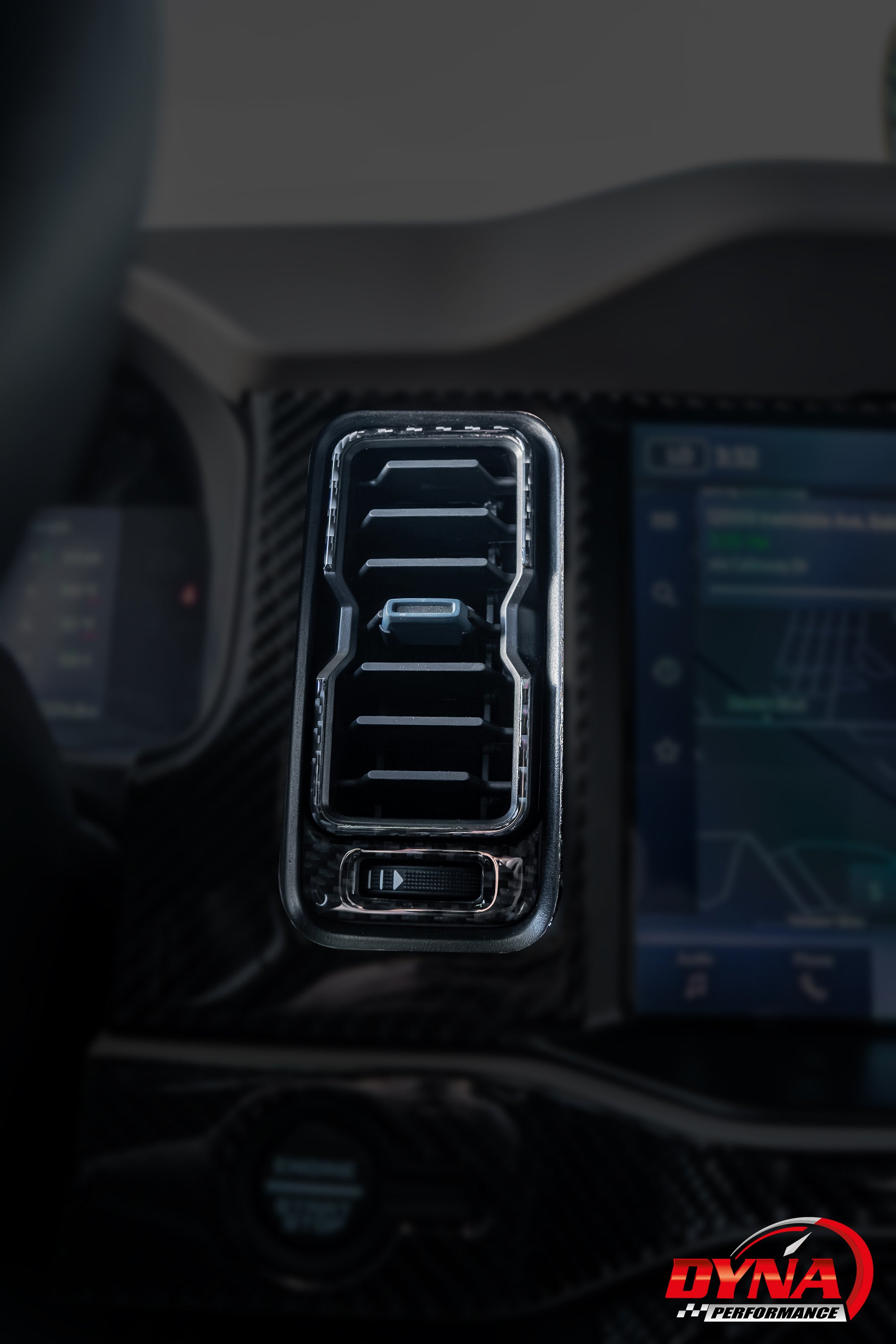DynaCarbon™️ Carbon Fiber Inner Vents and Steering Accent for Ford Bronco 2021-2024