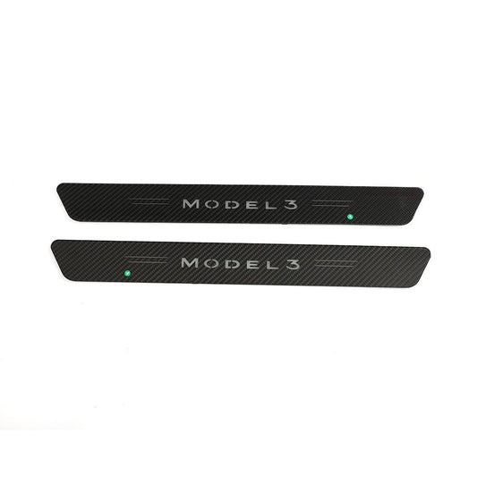 DynaCarbon™️ Carbon Door Sill Trim for Tesla Model 3 2016-2023