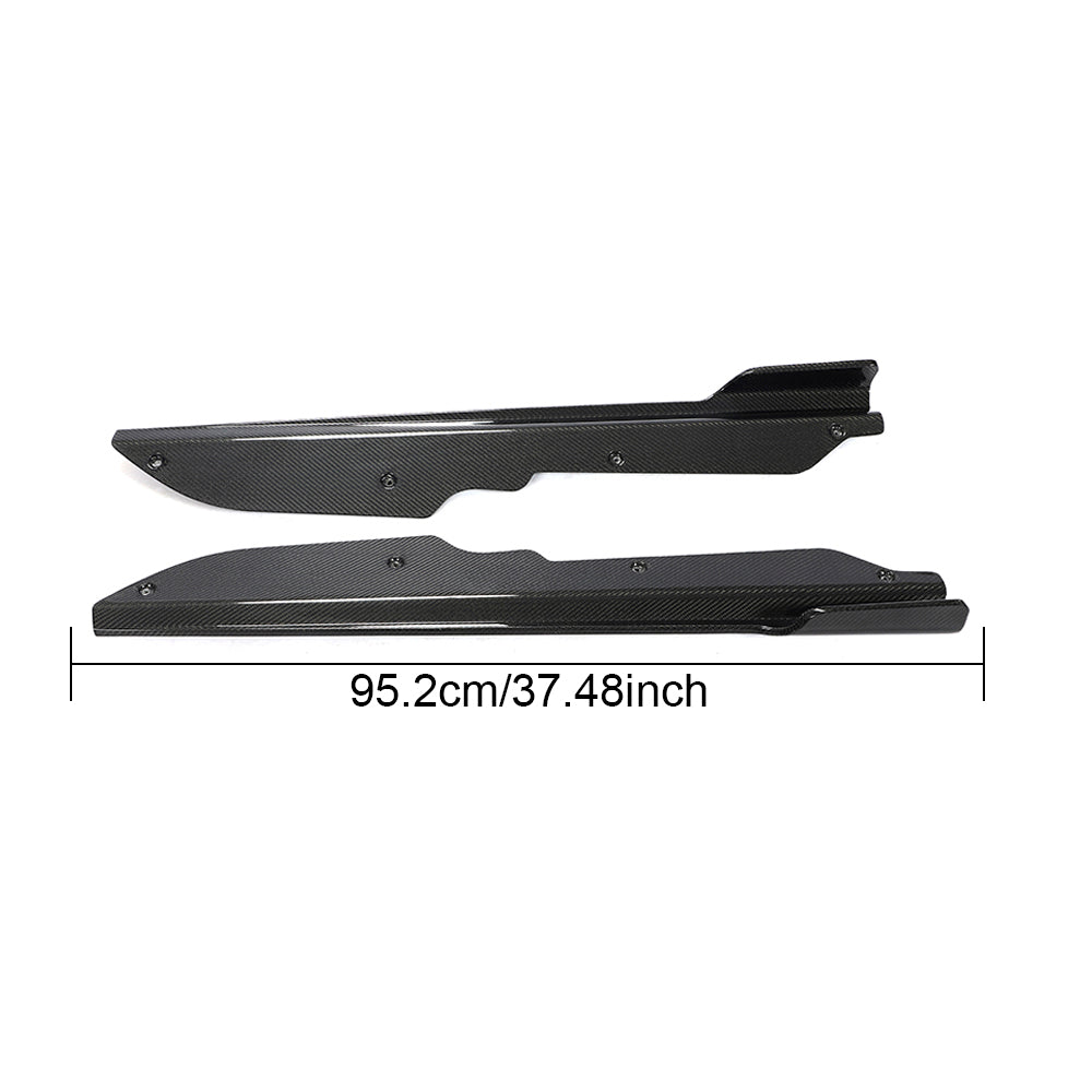 DynaCarbon™️ Carbon Fiber Side Skirts for Chevrolet Corvette C8 2020-2021