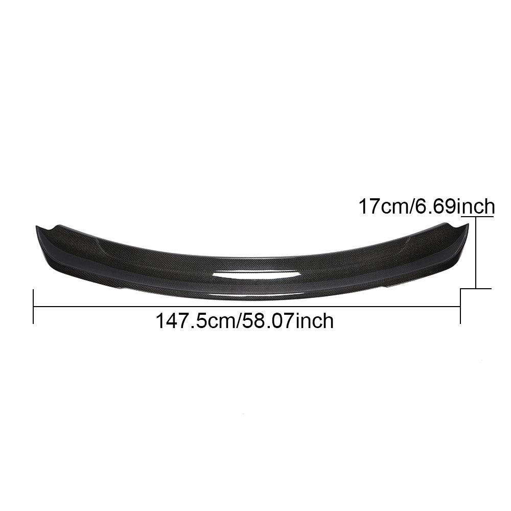 DynaCarbon™️ GT350 Style Carbon Rear Spoiler for Ford Mustang (Fits all models) 2015-2023