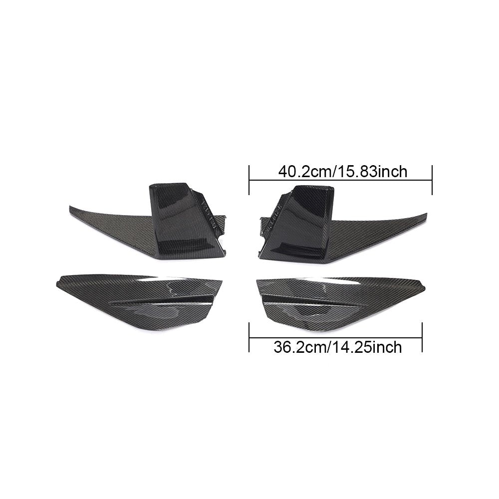 DynaCarbon™️ Carbon Fog Lamp Air Intake Duct Vent Cover for Ford Mustang GT Coupe 2018-2023