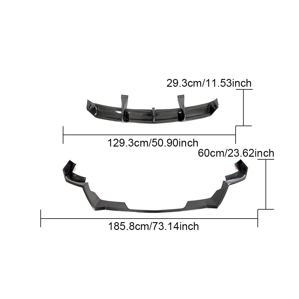 DynaCarbon™️ Carbon Rear Diffuser for Chevrolet Corvette C8 Z06 2023-2024