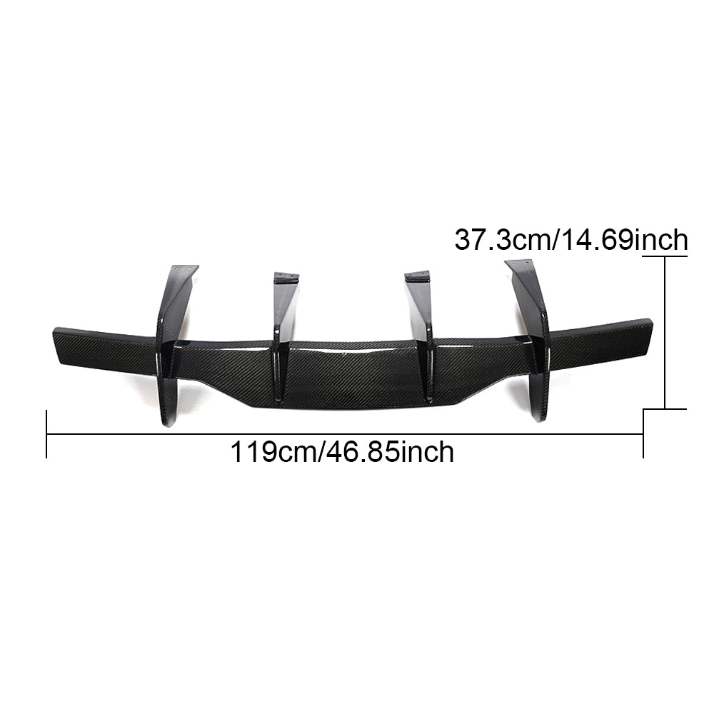 DynaCarbon™️ Carbon Rear Bumper Diffuser for Chevrolet Corvette C8 2020-2021
