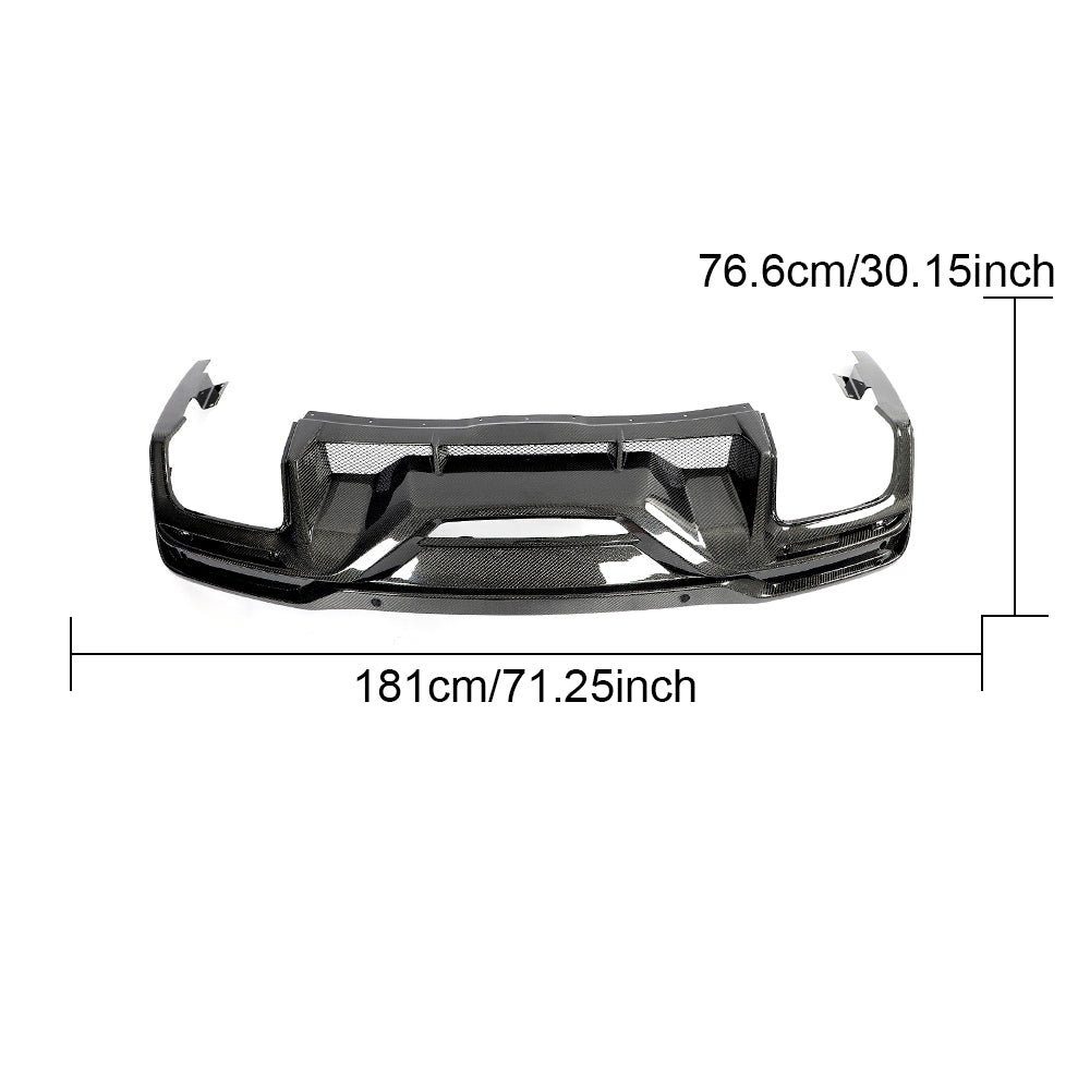 DynaCarbon™️ Carbon Rear Diffuser for Ford Mustang Dark Horse 2024-2026