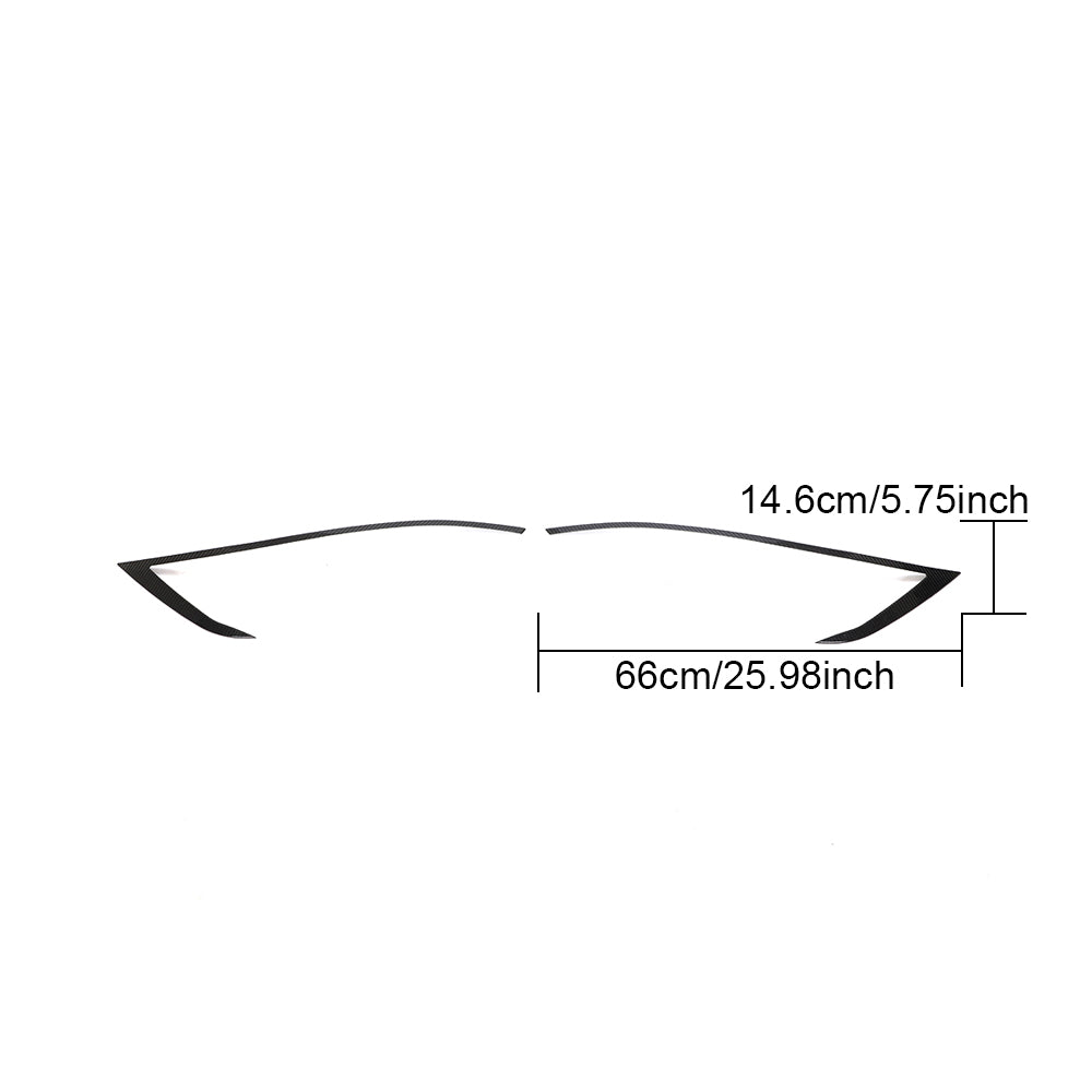 DynaCarbon™️ Carbon Headlight Trim for Tesla Model S 2014-2019