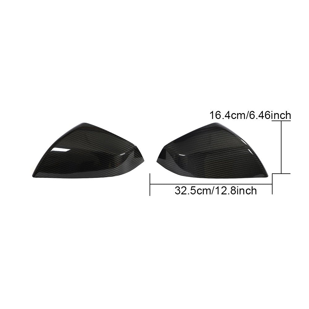DynaCarbon™️ Carbon Side Mirror Cover for Tesla Model S Plaid 2021-2023