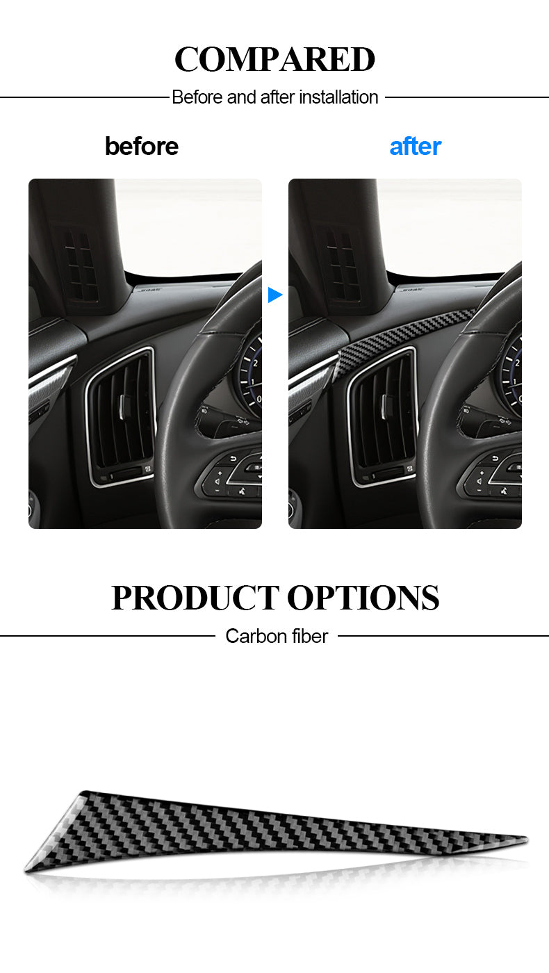 DynaCarbon™ Dashboard Left Side Trim for Infiniti Q50/Q60 2013-2022