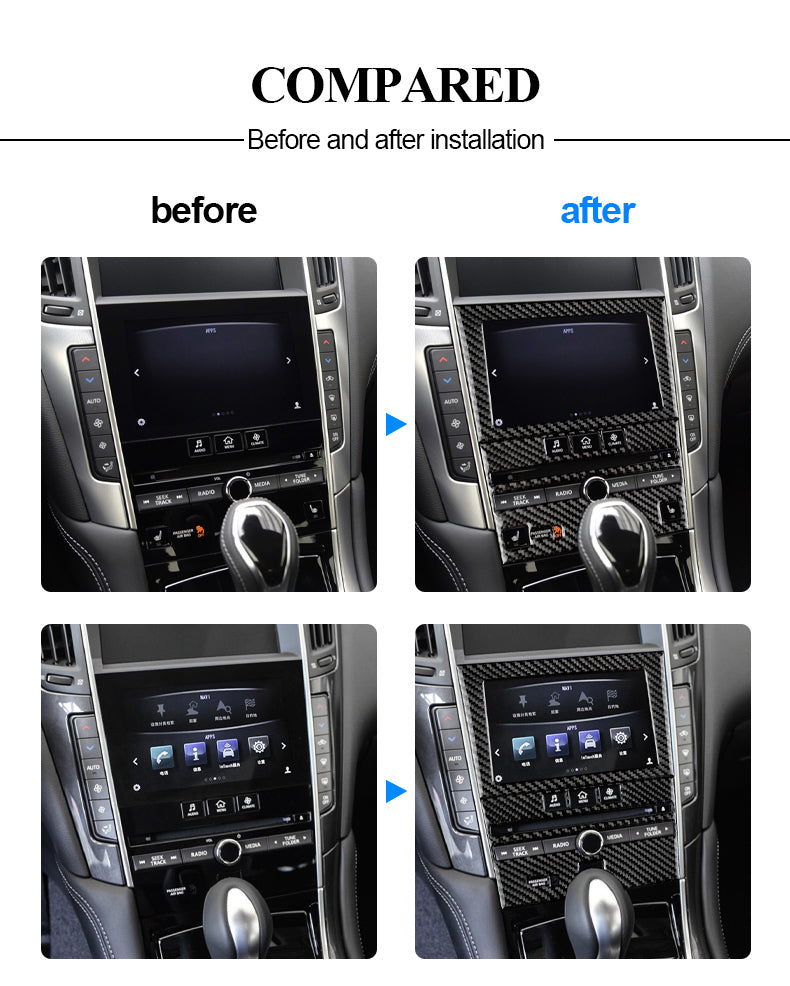 DynaCarbon™ Central Control Multimedia Panel for Infiniti Q50/Q60 2013-2022