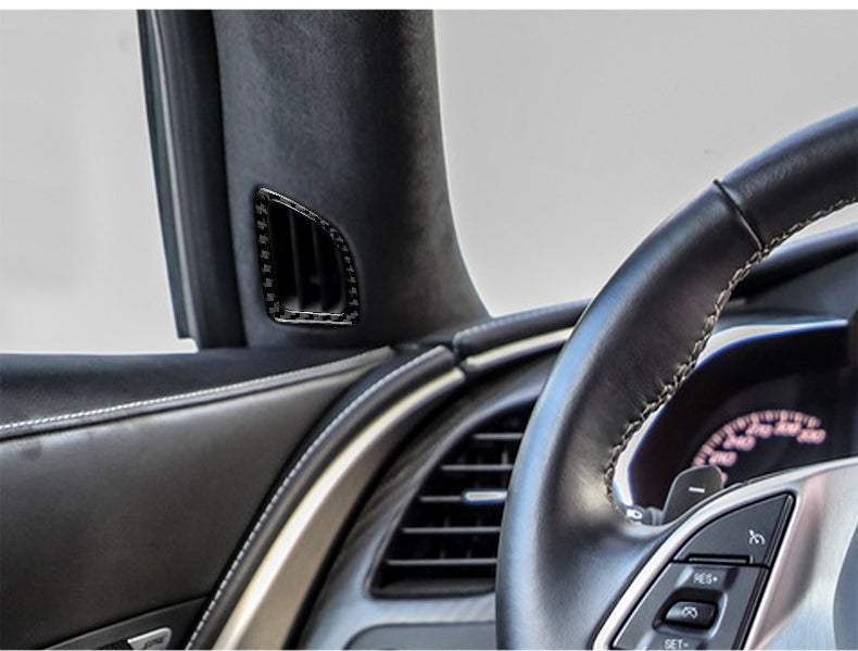 DynaCarbon™️ Carbon Fiber Side Air Vent Trim for Chevrolet Corvette 2014-2019
