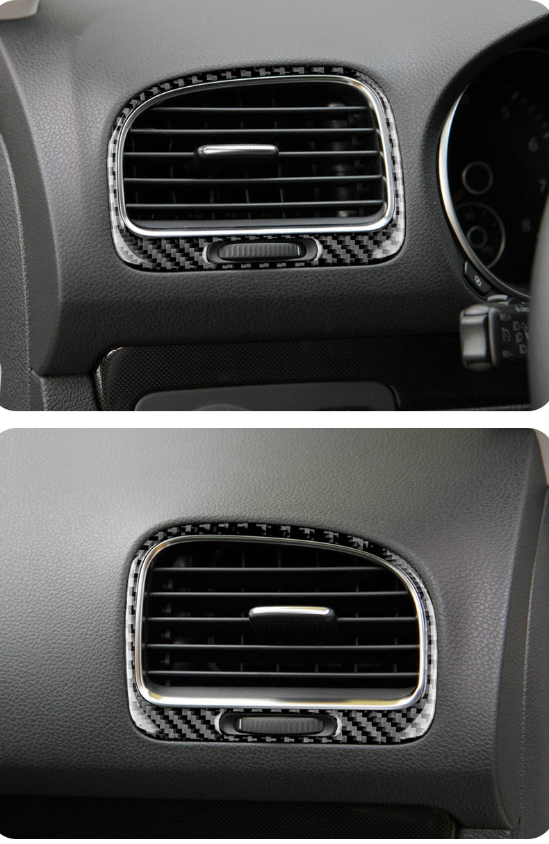 DynaCarbon™ 2PCS Air Outlet Trim for Volkswagen Golf MK6 2008-2013