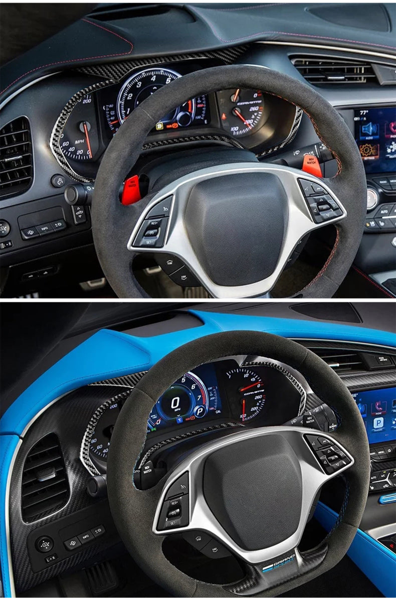 DynaCarbon™️ Carbon Fiber Speedometer Surround Trim for Chevrolet Corvette 2014-2019