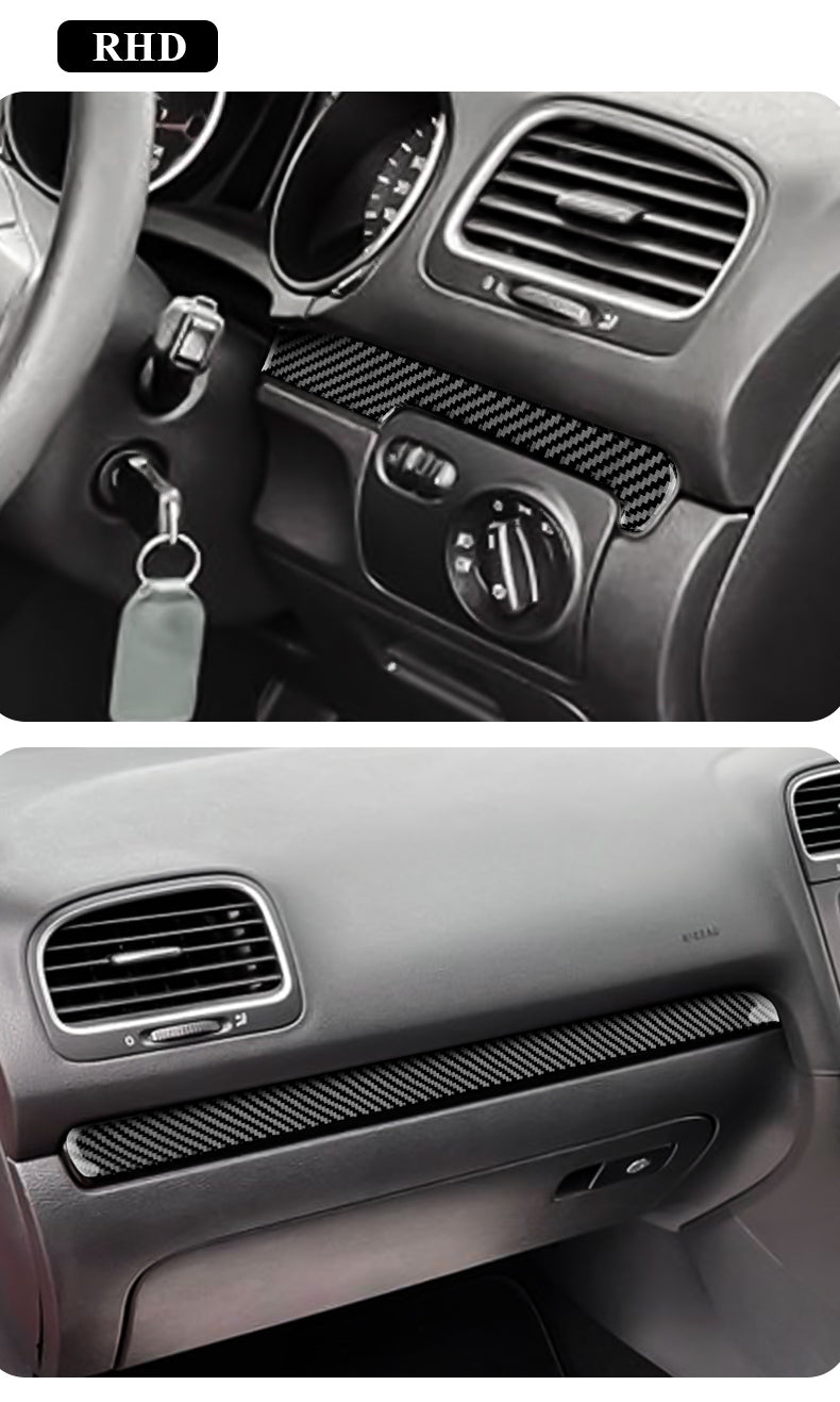 DynaCarbon™ 2PCS Dashboard Trim for Volkswagen Golf MK6 2008-2013
