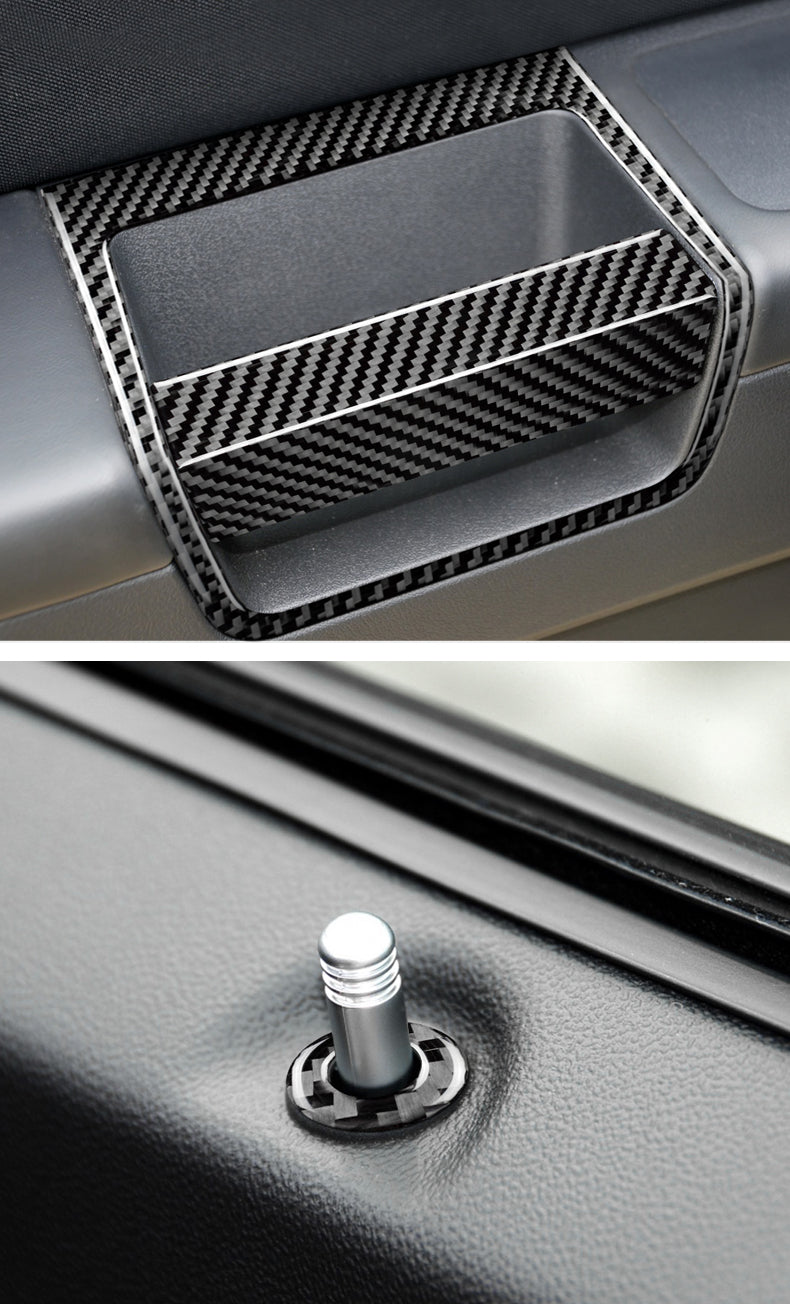 DynaCarbon™️ Carbon Fiber 14 PCS Full Door Kit for Dodge Challenger 2008-2014