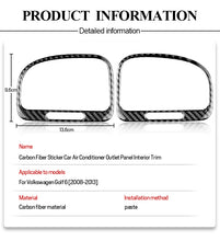 DynaCarbon™ 2PCS Air Outlet Trim for Volkswagen Golf MK6 2008-2013