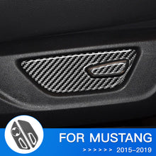 DynaCarbon™ Carbon Fiber Seat Function Control Trim Overlay for Ford Mustang 2015-2023