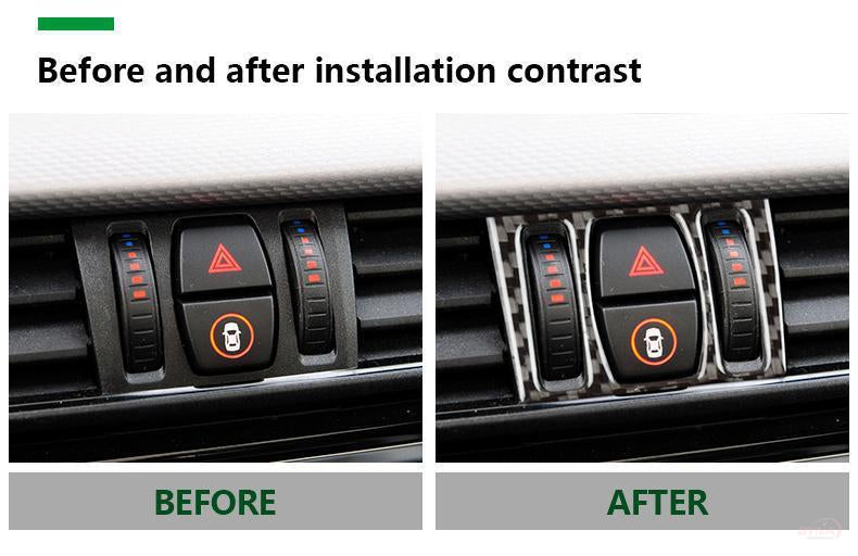 DynaCarbon™️ Rear Air Conditioning Outlet Vent Trim Overlay for