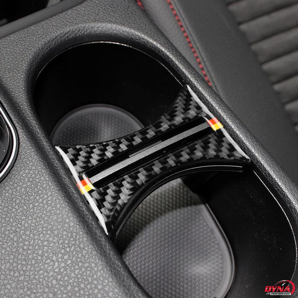 DynaCarbon™️ Carbon Fiber Cup Holder Cover Trim Overlay for Mercedes Benz W169 W117 W156 A Class CLA GLA