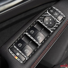 DynaCarbon™️ Carbon Fiber Full Set Window Control Trim for Mercedes Benz A B C E Class GLE GLA ML GL CLS