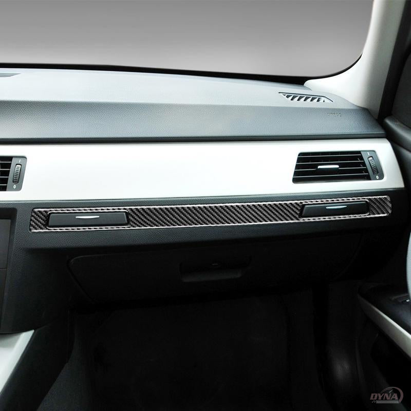Real Carbon Fiber Car Copilot Water Cup Holder Panel Cover Interior Trim  Decoration Fit for BMW 3 Series E90 E92(2005-2012) Car Cup Holder Cover  Trim