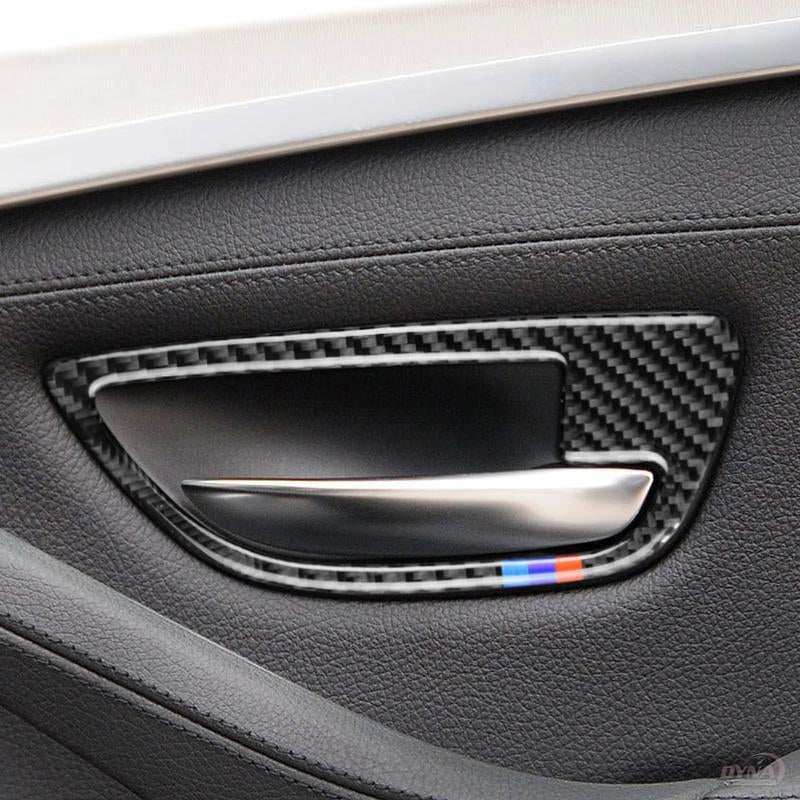 DYNACARBON™️ CARBON FIBER DOOR HANDLE TRIM FOR BMW F10 5 SERIES