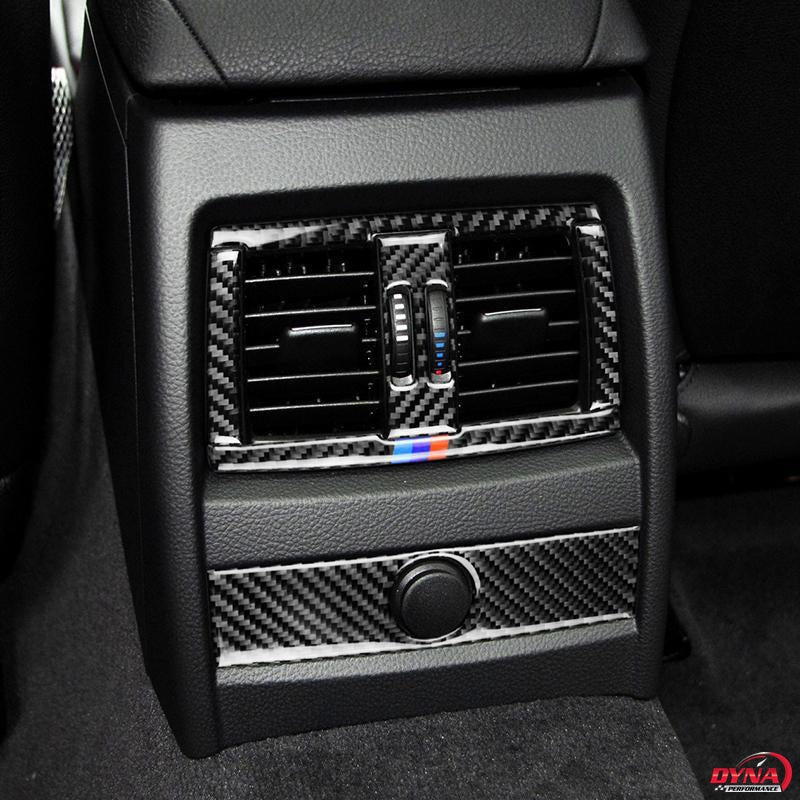 DynaCarbon™️ Carbon Fiber Rear Air Outlet Frame Trim Overlay for BMW F30 F34