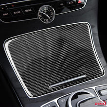 DynaCarbon™️ Carbon Fiber Cup Holder Cover Trim Overlay for Mercedes Benz W205 C Class C180 C200 C300 GLC