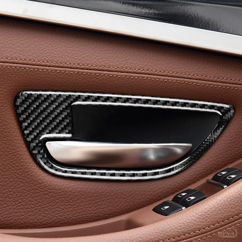 DYNACARBON™️ CARBON FIBER DOOR HANDLE TRIM FOR BMW F10 5 SERIES