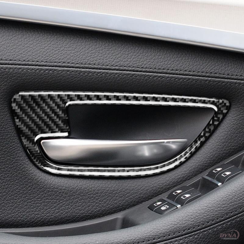 DYNACARBON™️ CARBON FIBER DOOR HANDLE TRIM FOR BMW F10 5 SERIES