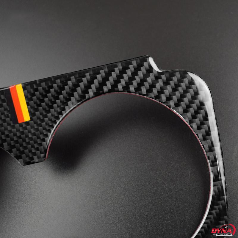 DynaCarbon™️ Carbon Fiber Interior Cup Holder Frame Trim Overlay for Mercedes Benz W205 C Class C180 C200 C300 GLC