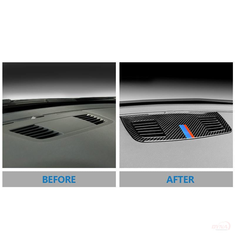 DynaCarbon™️ Dashboard Air Conditioning Outlet Vent Trim Overlay for BMW E90 3 Series