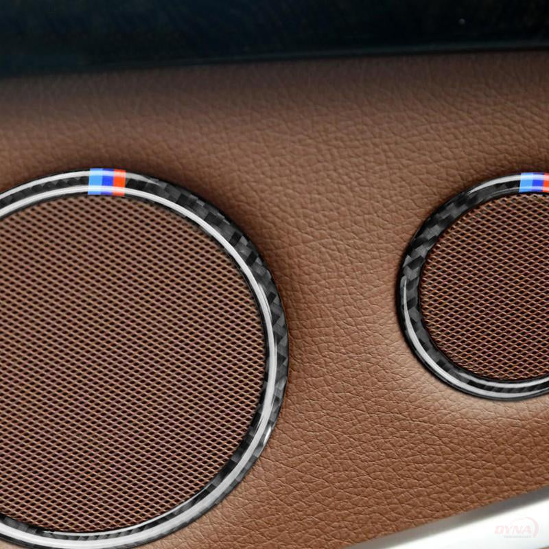 DynaCarbon™️ Carbon Fiber Audio Speaker Trim Overlay for BMW X3 F25 X4 F26 F07 5GT